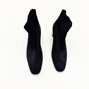 MM La Fleur Zelda Boot Black Ankle Pull On Bootie Size 10 / 40 NWOB Italy